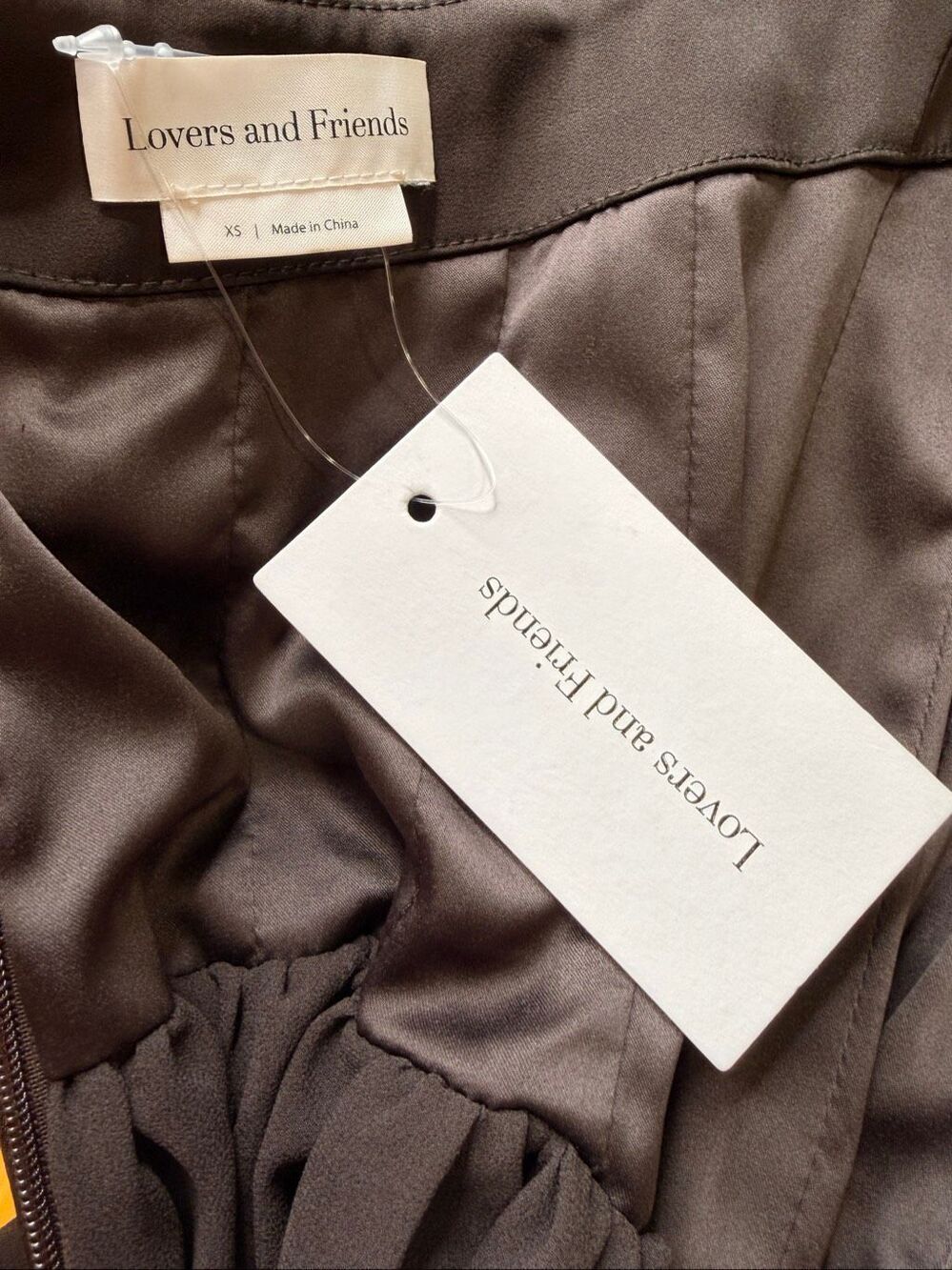 Lovers and Friends Delia Gown in Chocolate Brown Size XS $340 - Picture 12 of 12